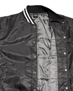 Basic One Point Nylon Stadium JKT - Black / White