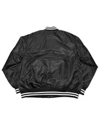 Basic One Point Nylon Stadium JKT - Black / White