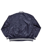 Basic One Point Nylon Stadium JKT - Navy / White