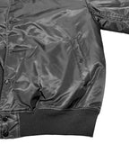 Basic One Point Nylon Stadium JKT - Black