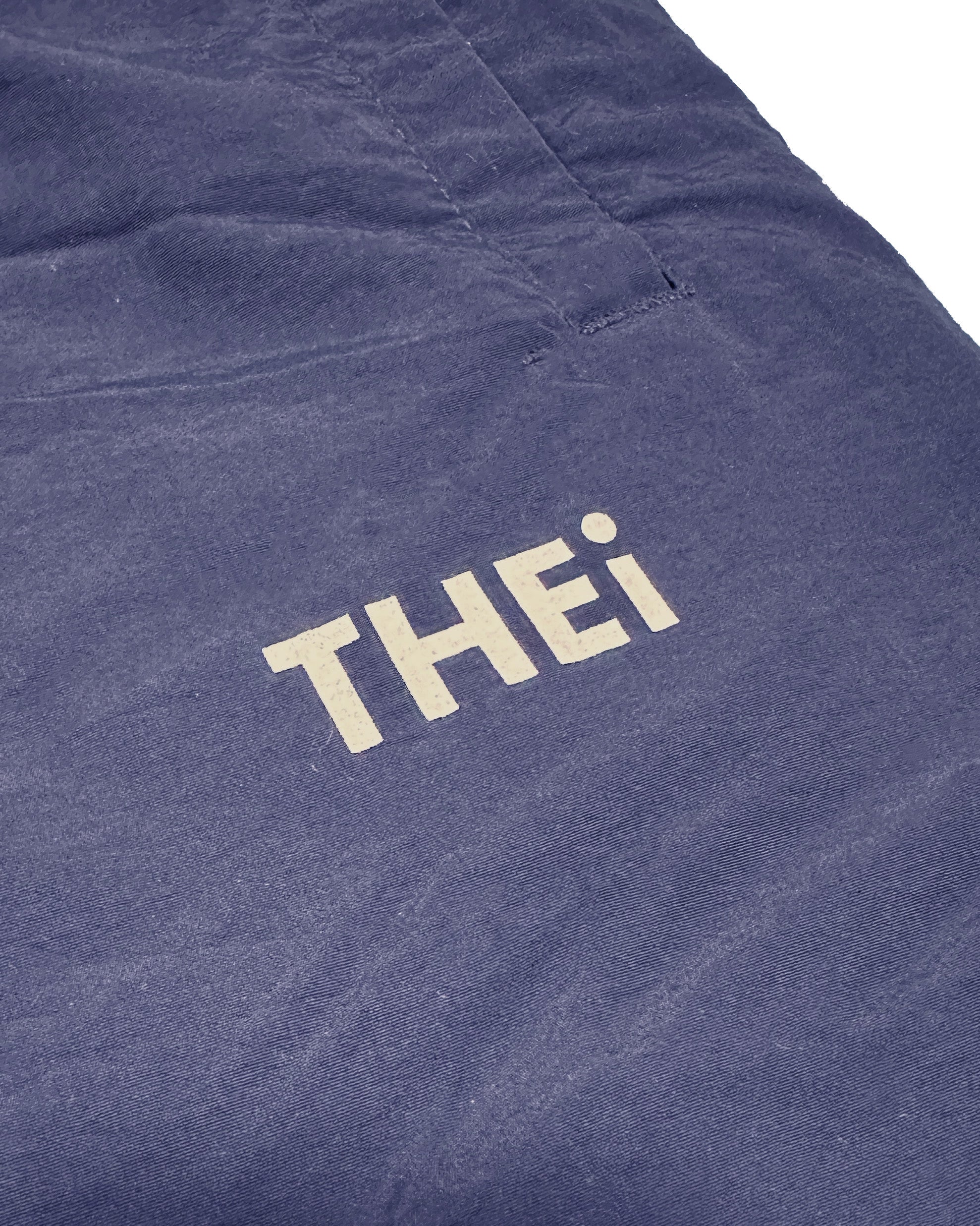 Basic One Point Nylon Track Pants - Navy