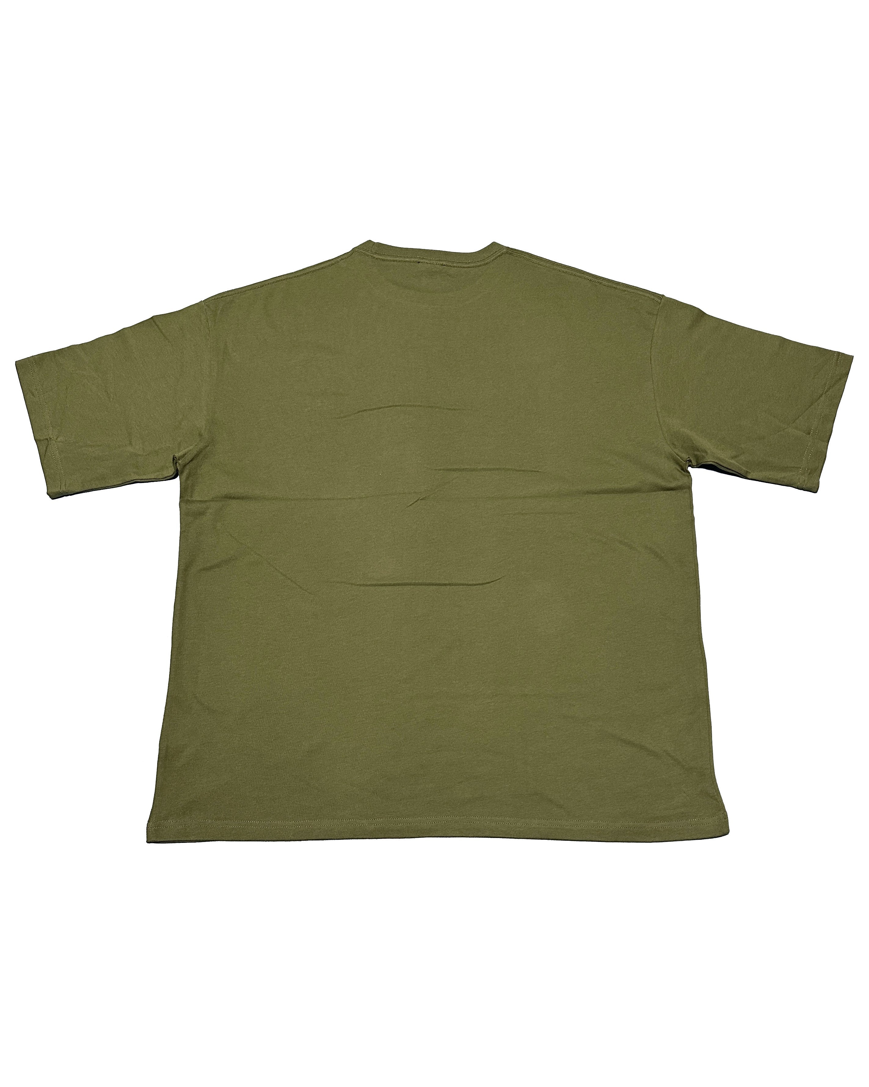 Basic One Point Big Tee - Military Green