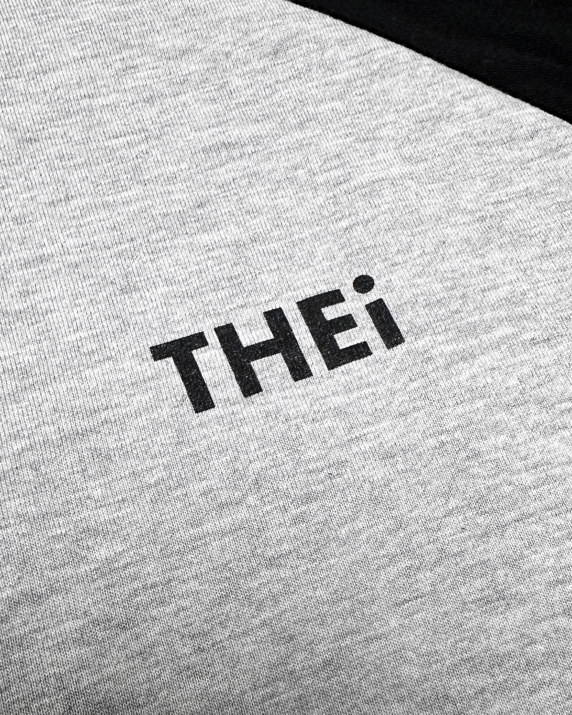 Basic One Point Raglan 3/4 Tee - Gray / Black