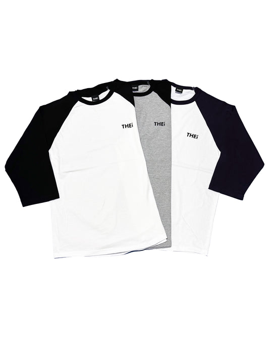 Basic One Point Raglan 3/4 Sleeve T-Shirt
