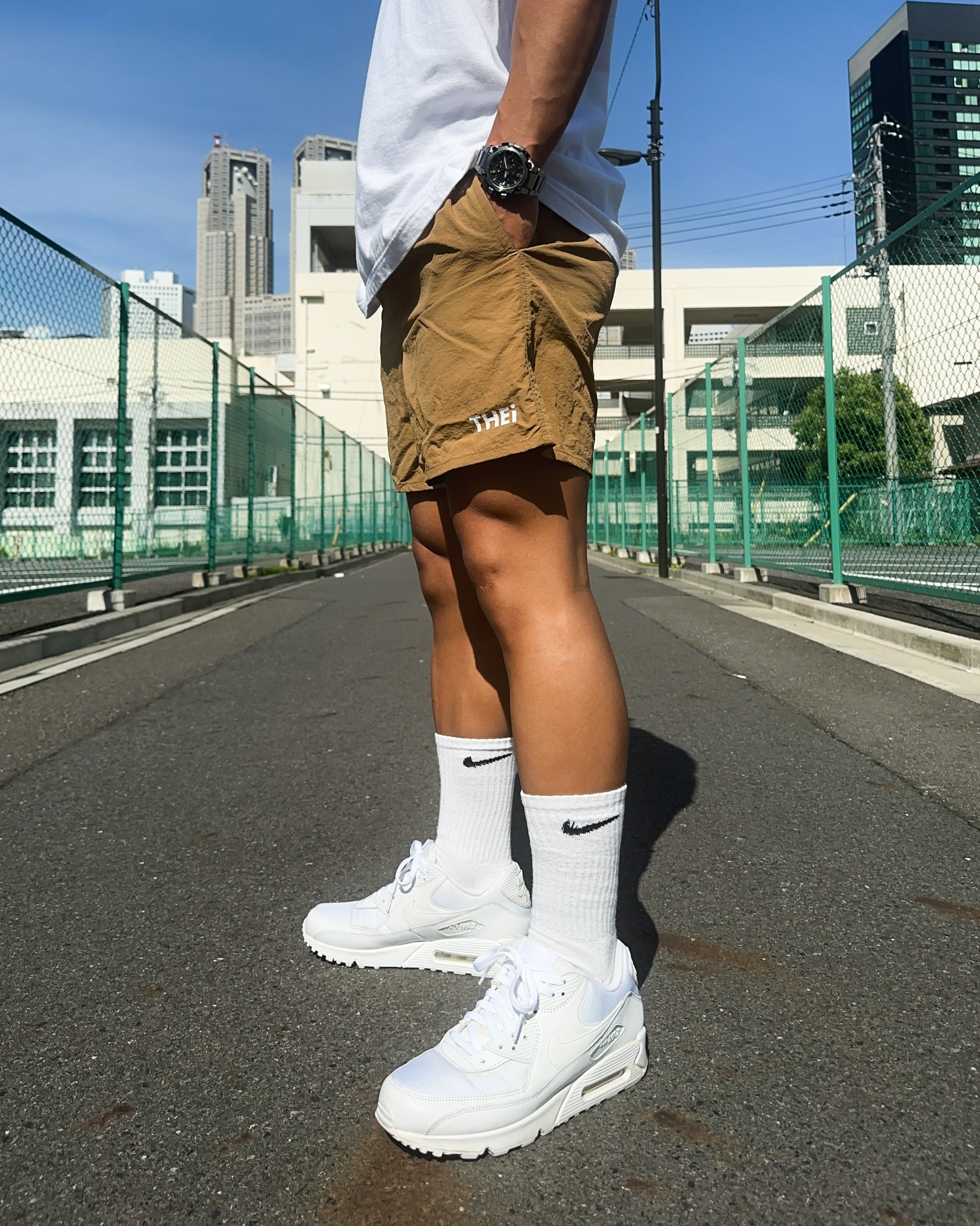 Basic One Point Versatile Shorts - Coyote Brown