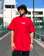 Basic Back Print Tee - Red