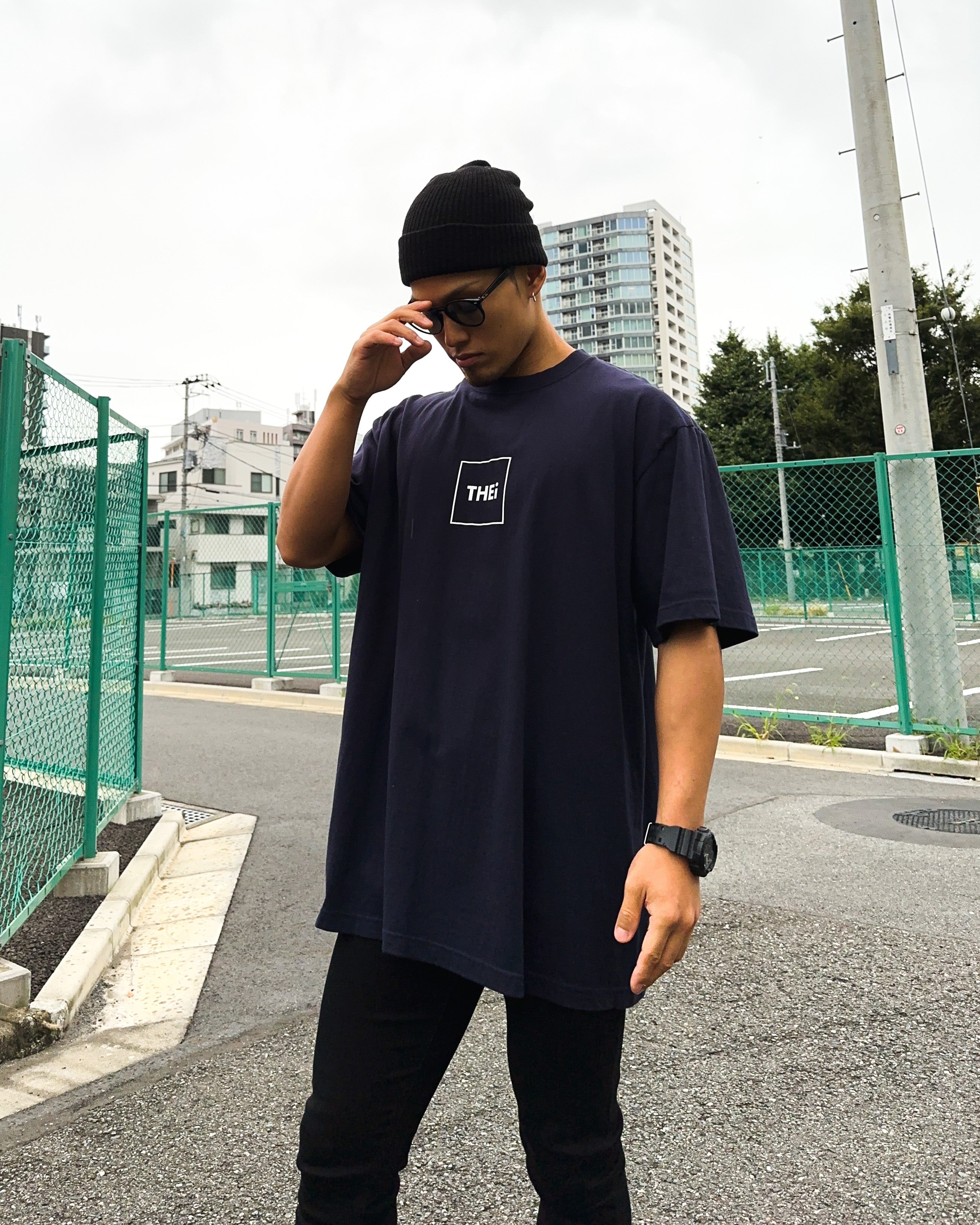 Frame Tee - Navy