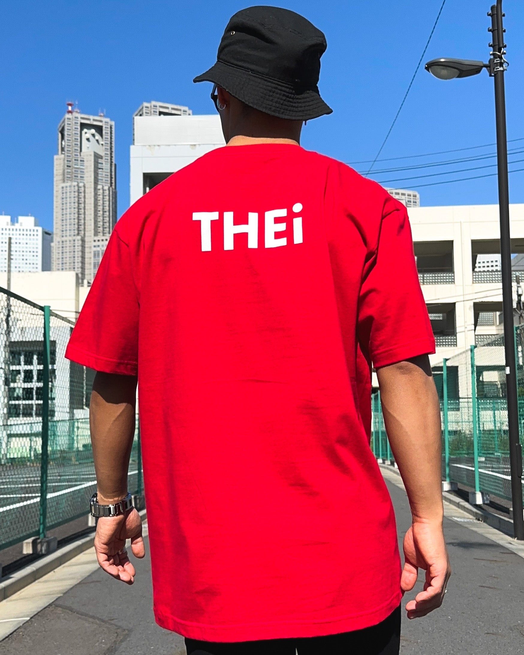 Basic Back Print Tee - Red