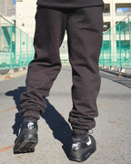 Smiley HW Sweat Pants - Black