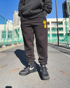 Smiley HW Sweat Pants - Black