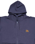 Arabic One Point HW Sweat Zip Hoodie & Pants Setup - Navy