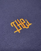 Arabic One Point HW Sweat Zip Hoodie & Pants Setup - Navy