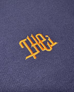 Arabic One Point HW Sweat Zip Hoodie - Navy