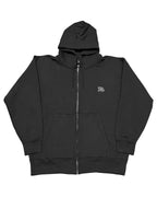 Arabic One Point HW Sweat Zip Hoodie & Pants Setup - Black