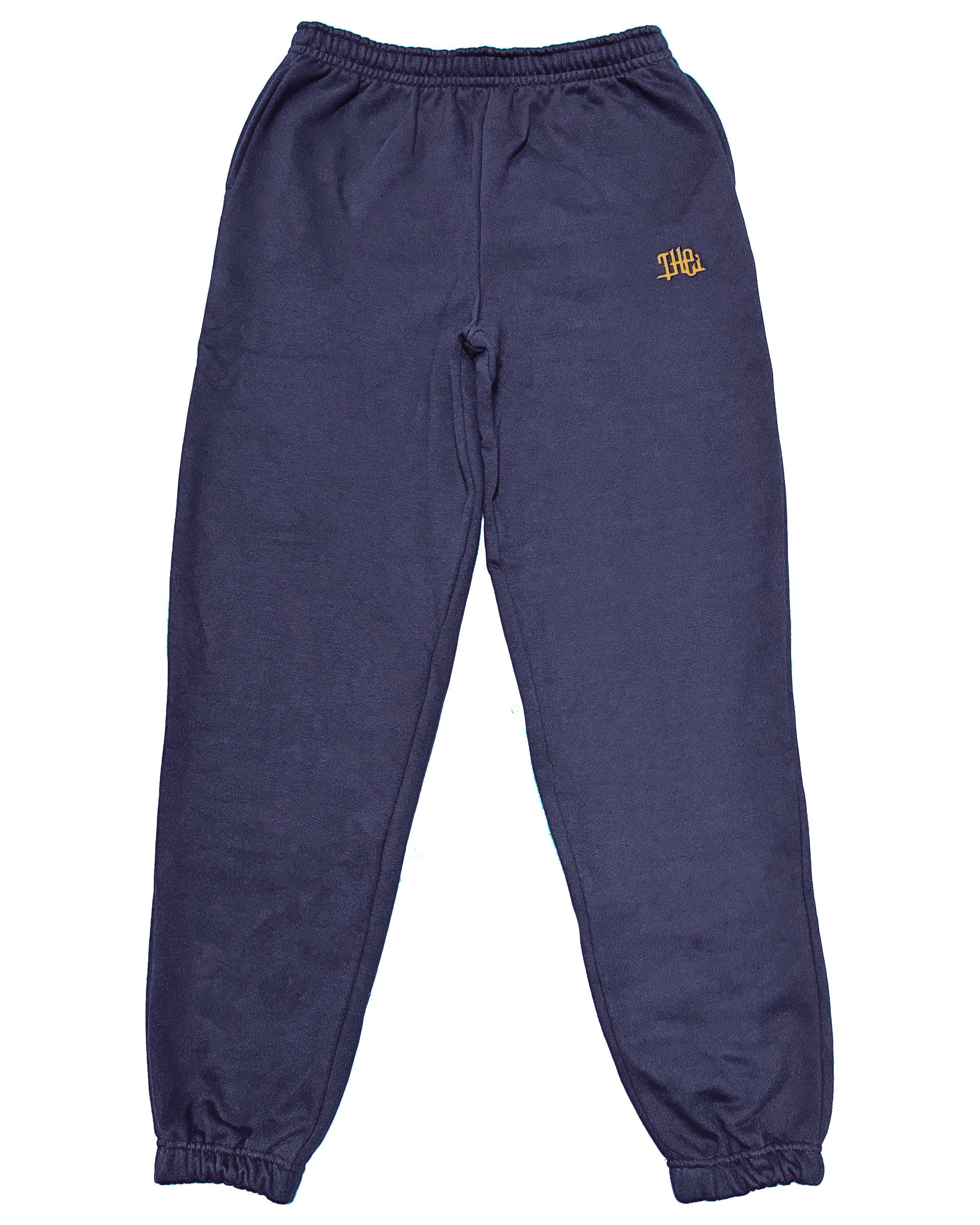 Arabic One Point HW Sweat Zip Hoodie & Pants Setup - Navy