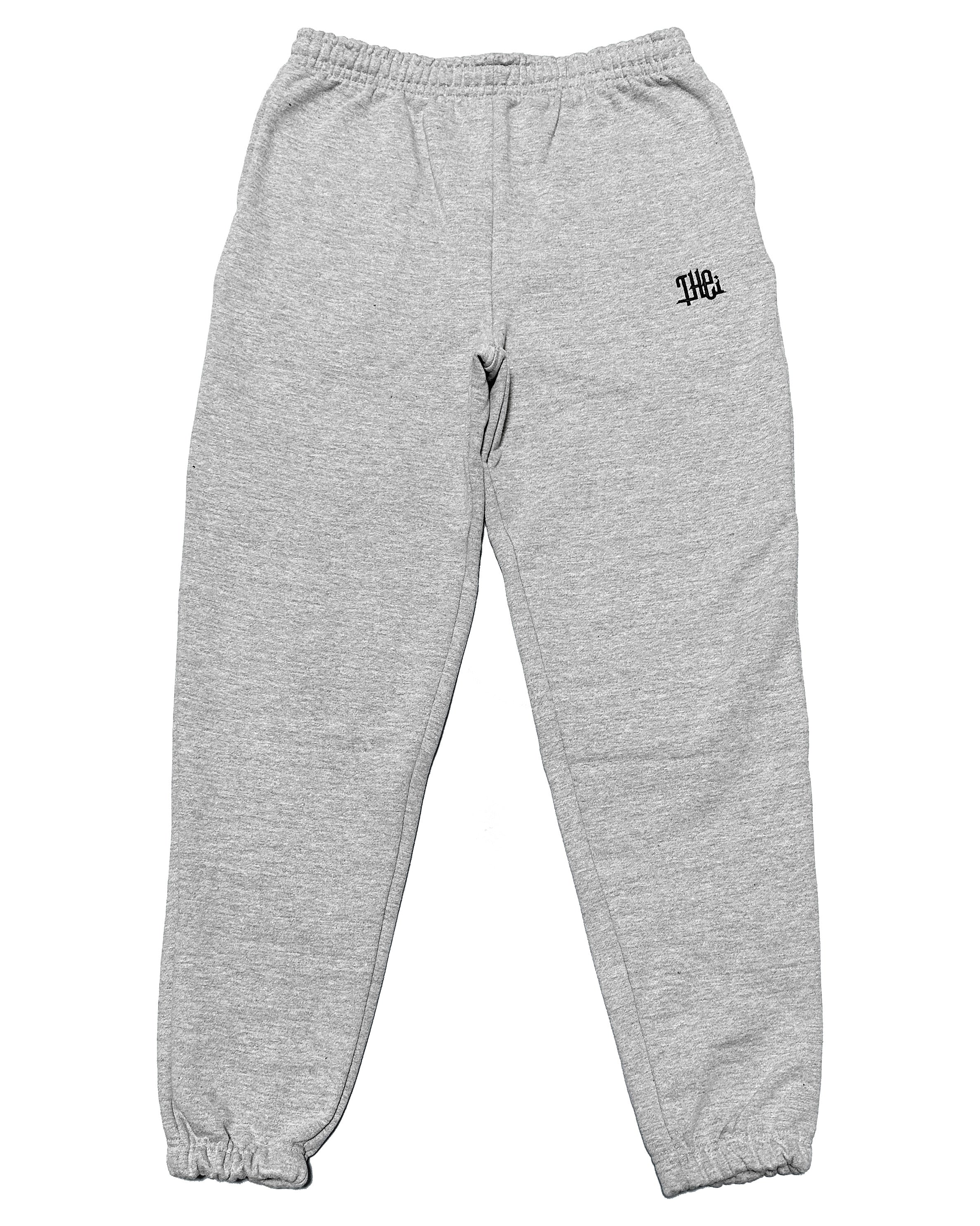Arabic One Point HW Sweat Pants - Gray