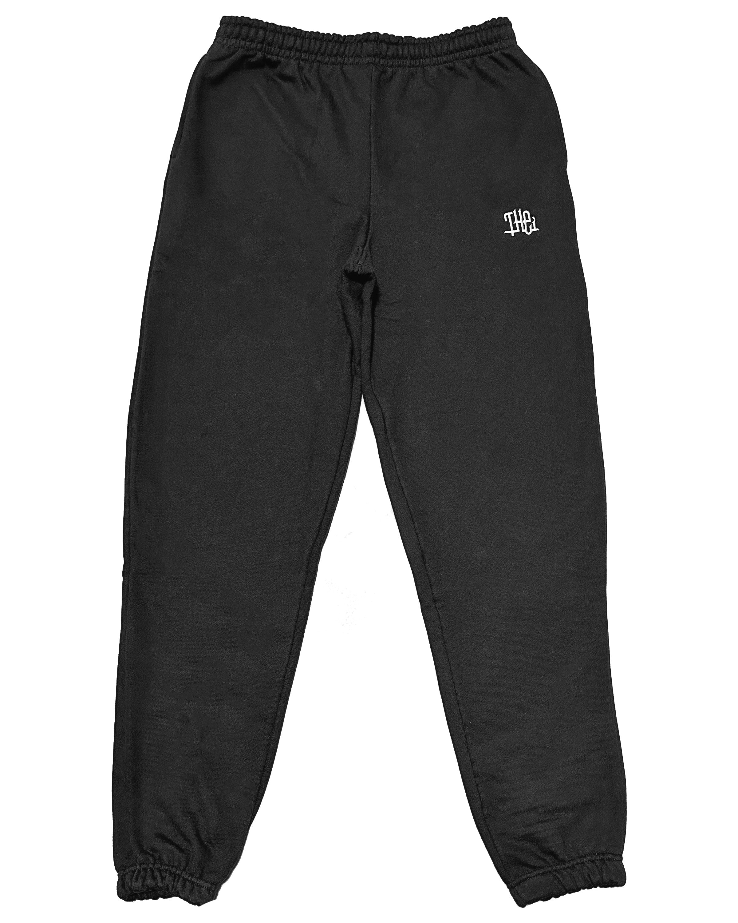Arabic One Point HW Sweat Pants - Black