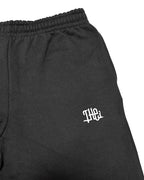 Arabic One Point HW Sweat Hoodie & Pants Setup - Black