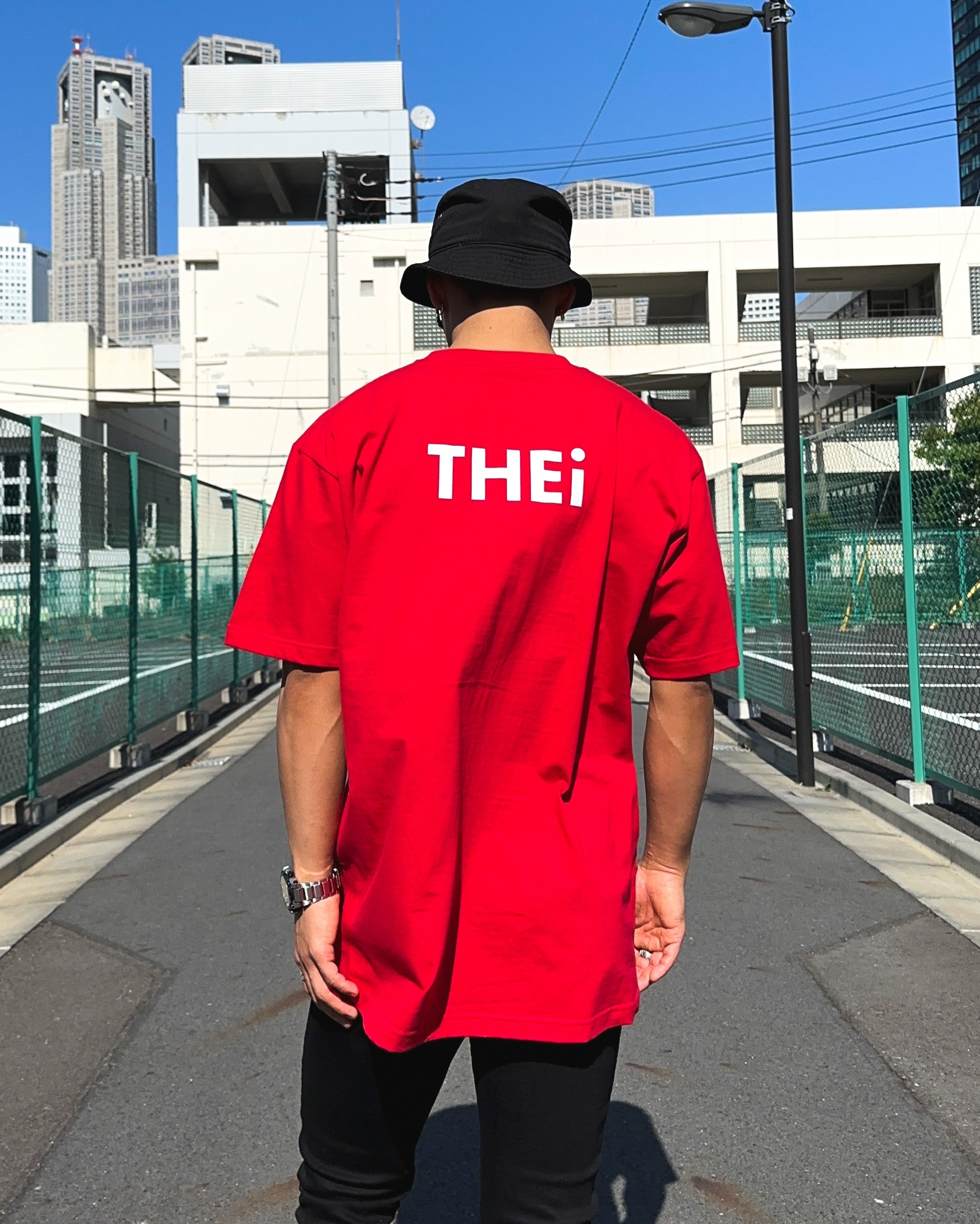 Basic Back Print Tee - Red