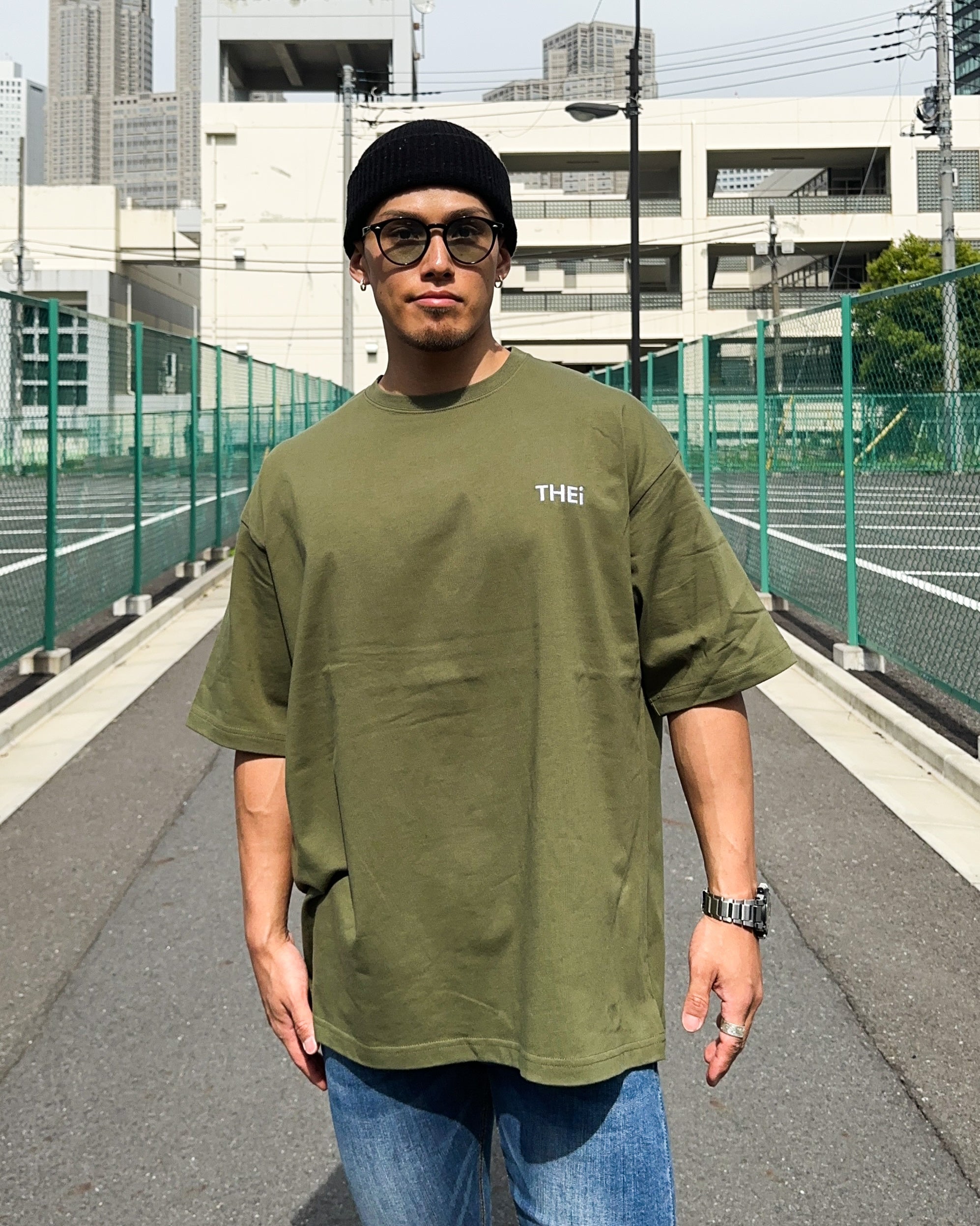 Basic One Point Big Tee - Military Green
