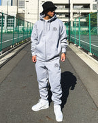 Arabic-Type2 HW Sweat Zip Hoodie & Pants Setup - Gray