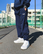 Basic One Point Nylon Track Pants - Navy