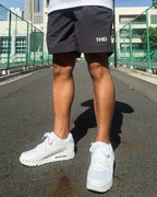 Basic One Point Nylon Easy Shorts - Charcoal Gray