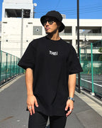 Basic Back Print Tee - Black