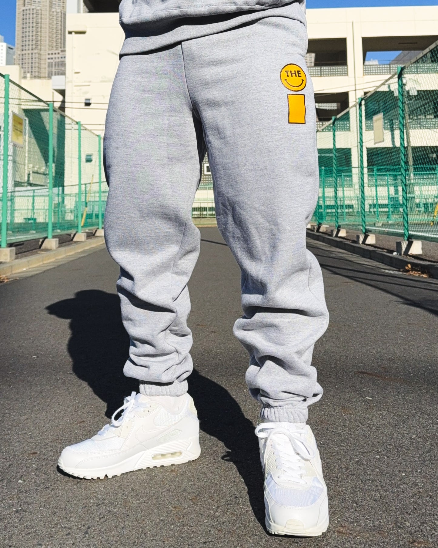 Smiley Heavy Weight Sweat Hoodie & Pants Setup