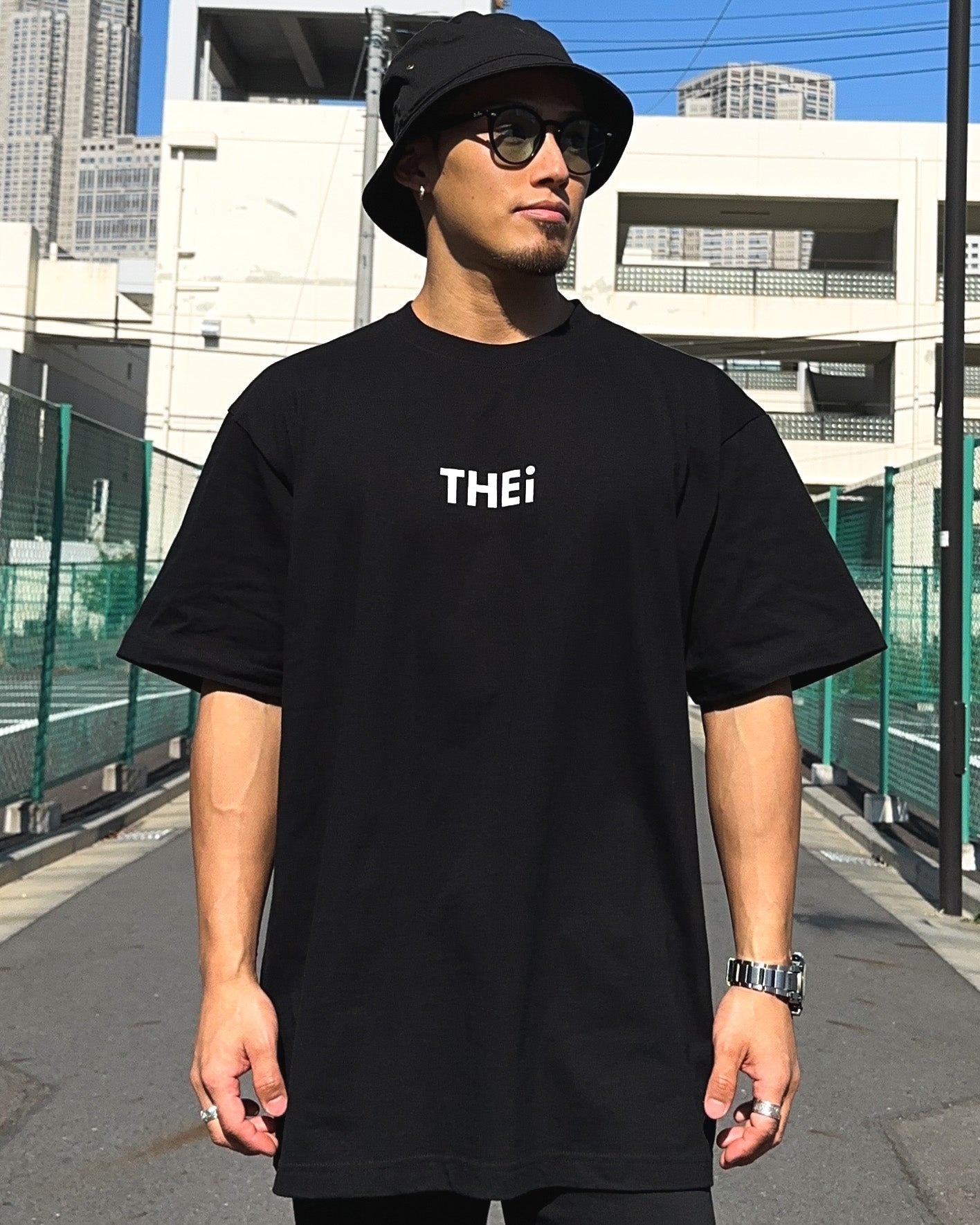 Basic Back Print Tee - Black