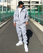 Arabic-Type2 HW Sweat Zip Hoodie & Pants Setup - Gray