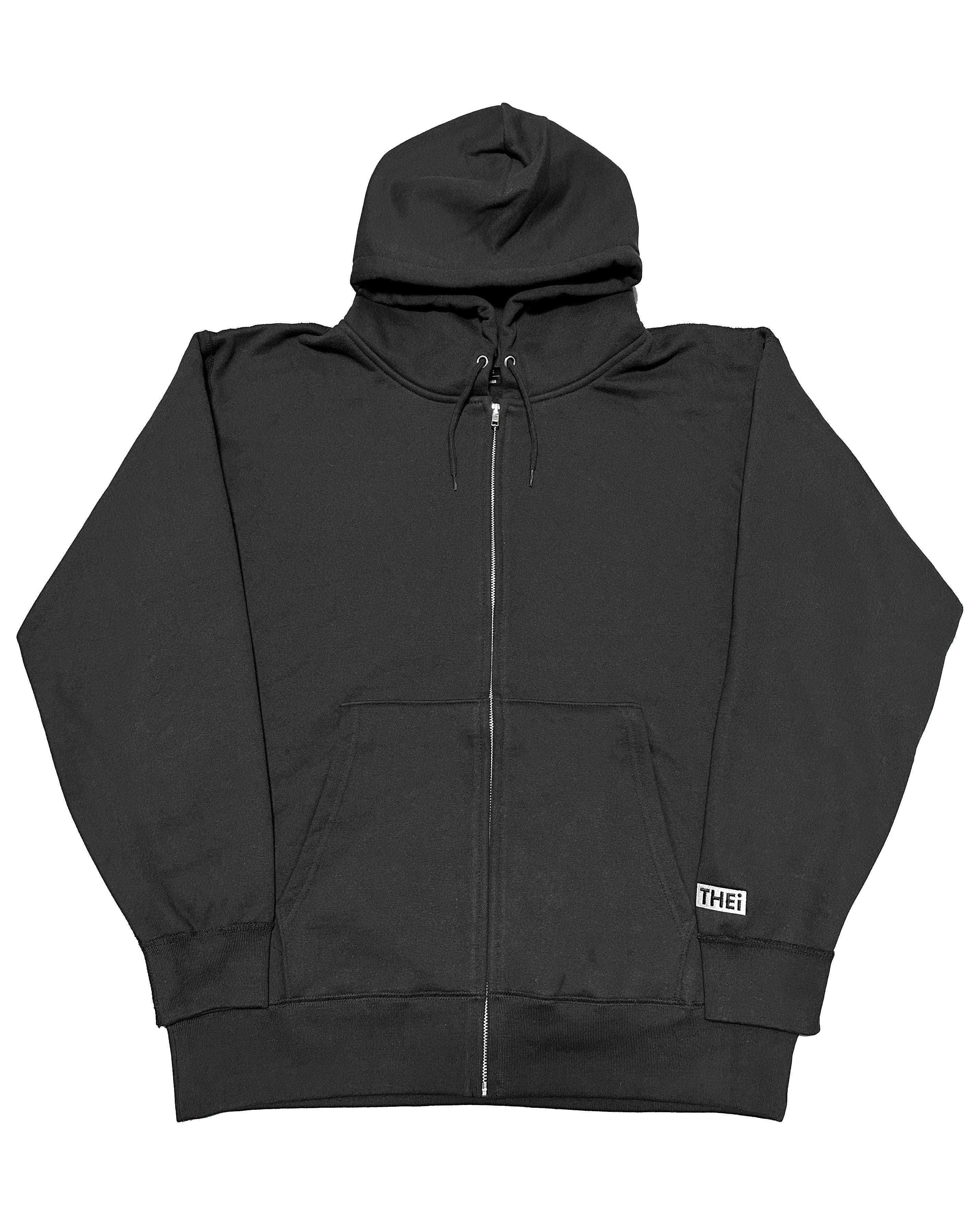 Box One Point HW Sweat Zip Hoodie & Pants Setup - Black