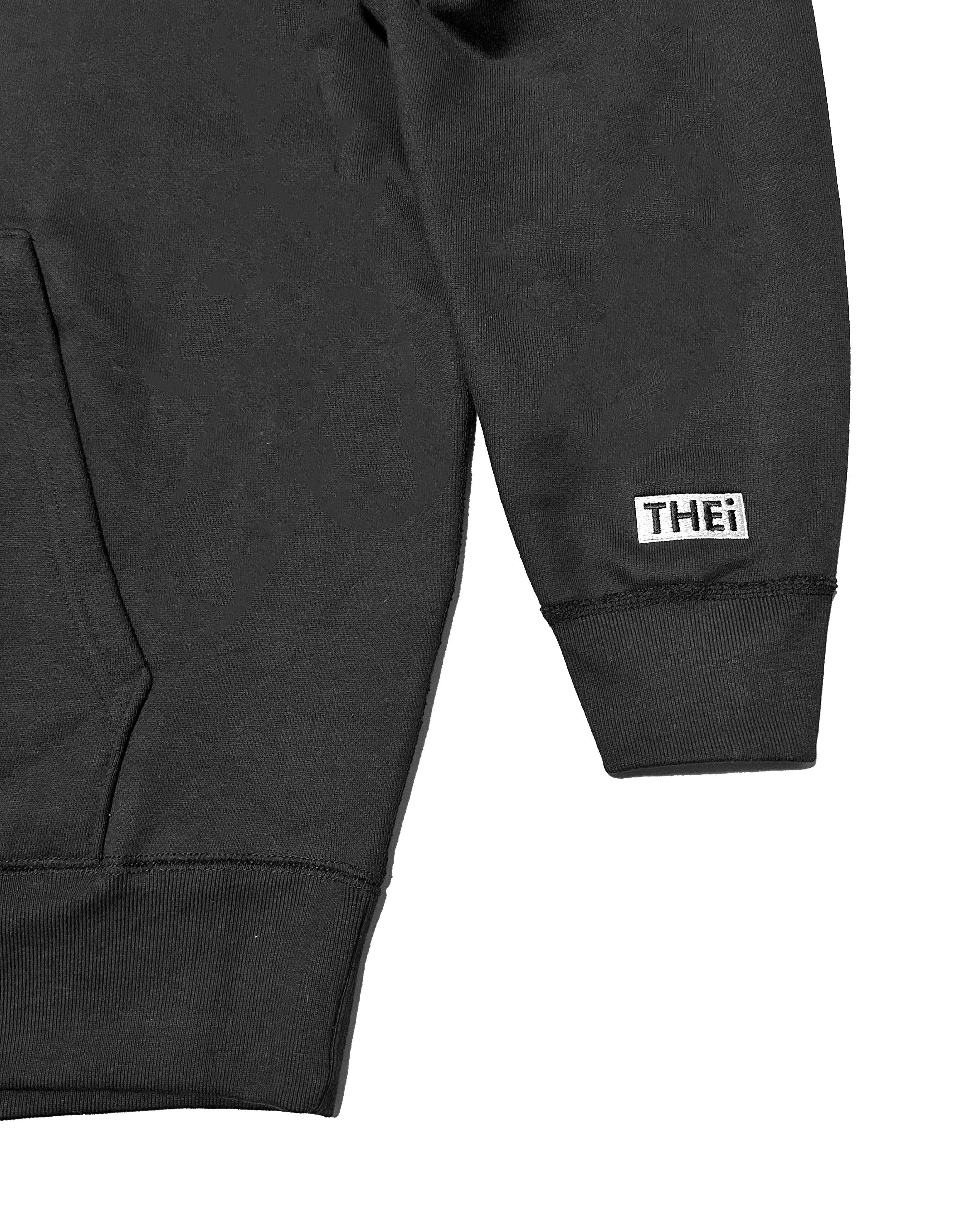 Box One Point HW Sweat Zip Hoodie & Pants Setup - Black