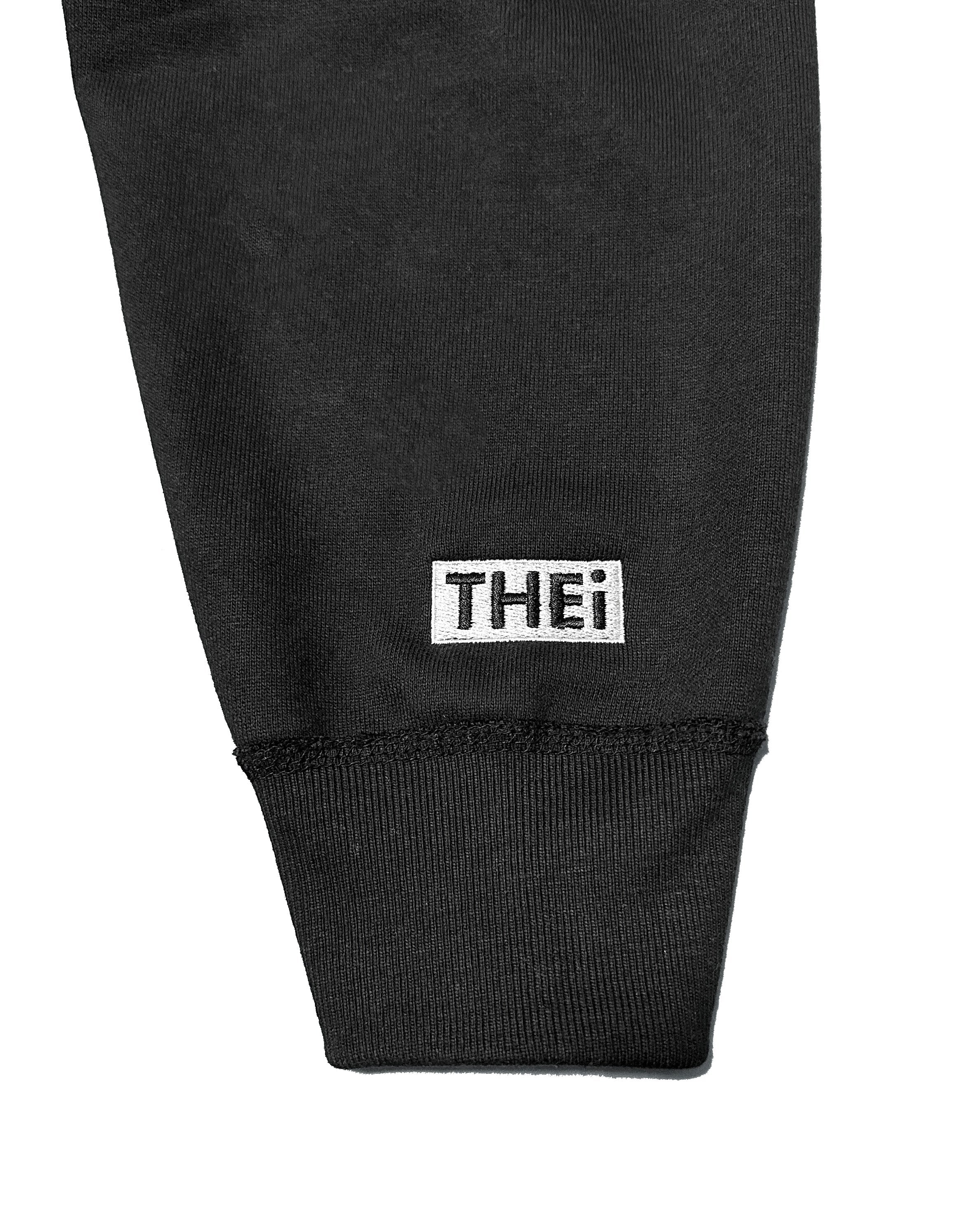 Box One Point HW Sweat Zip Hoodie - Black