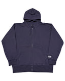 Box One Point HW Sweat Zip Hoodie - Navy