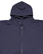 Box One Point HW Sweat Zip Hoodie - Navy