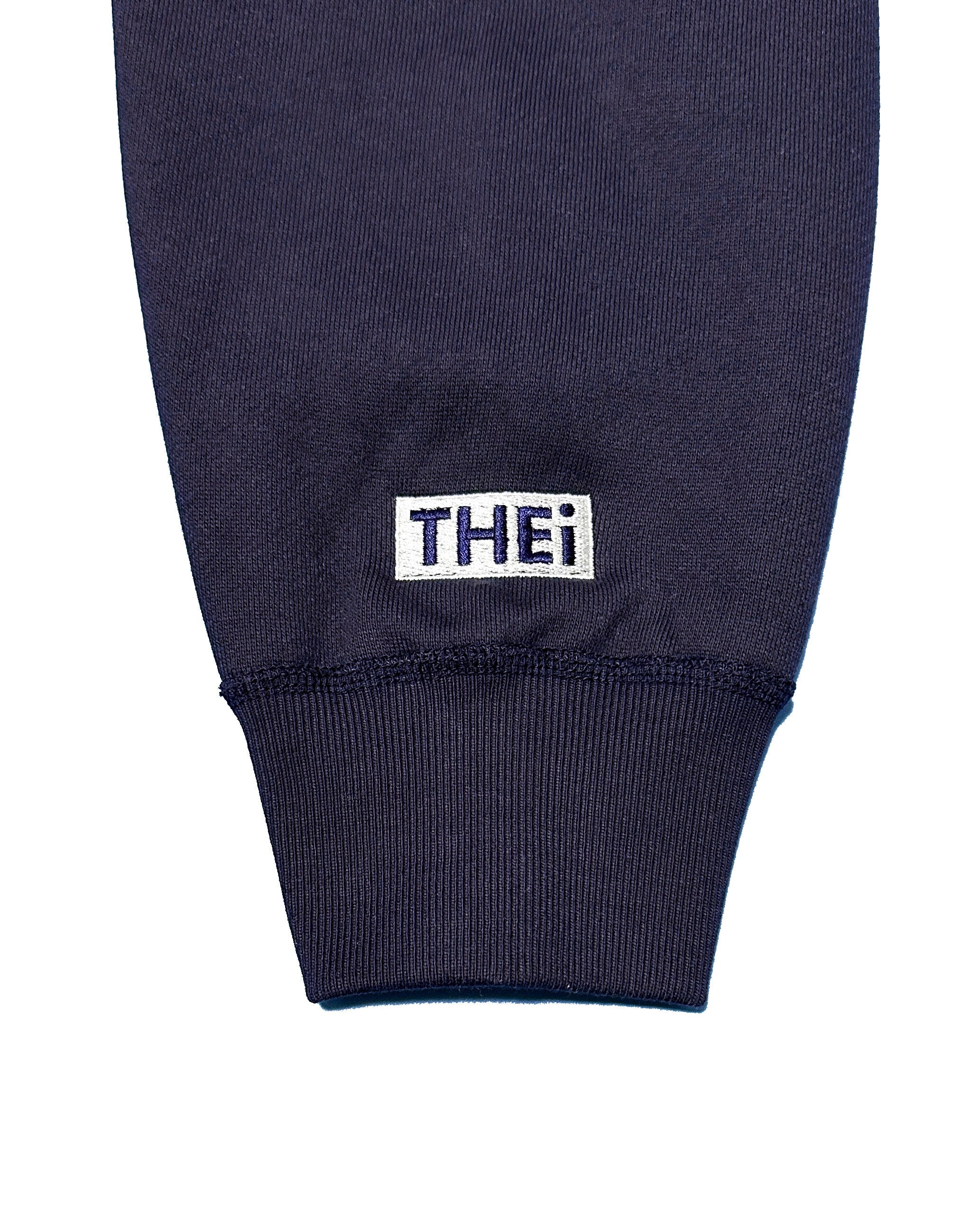 Box One Point HW Sweat Zip Hoodie - Navy