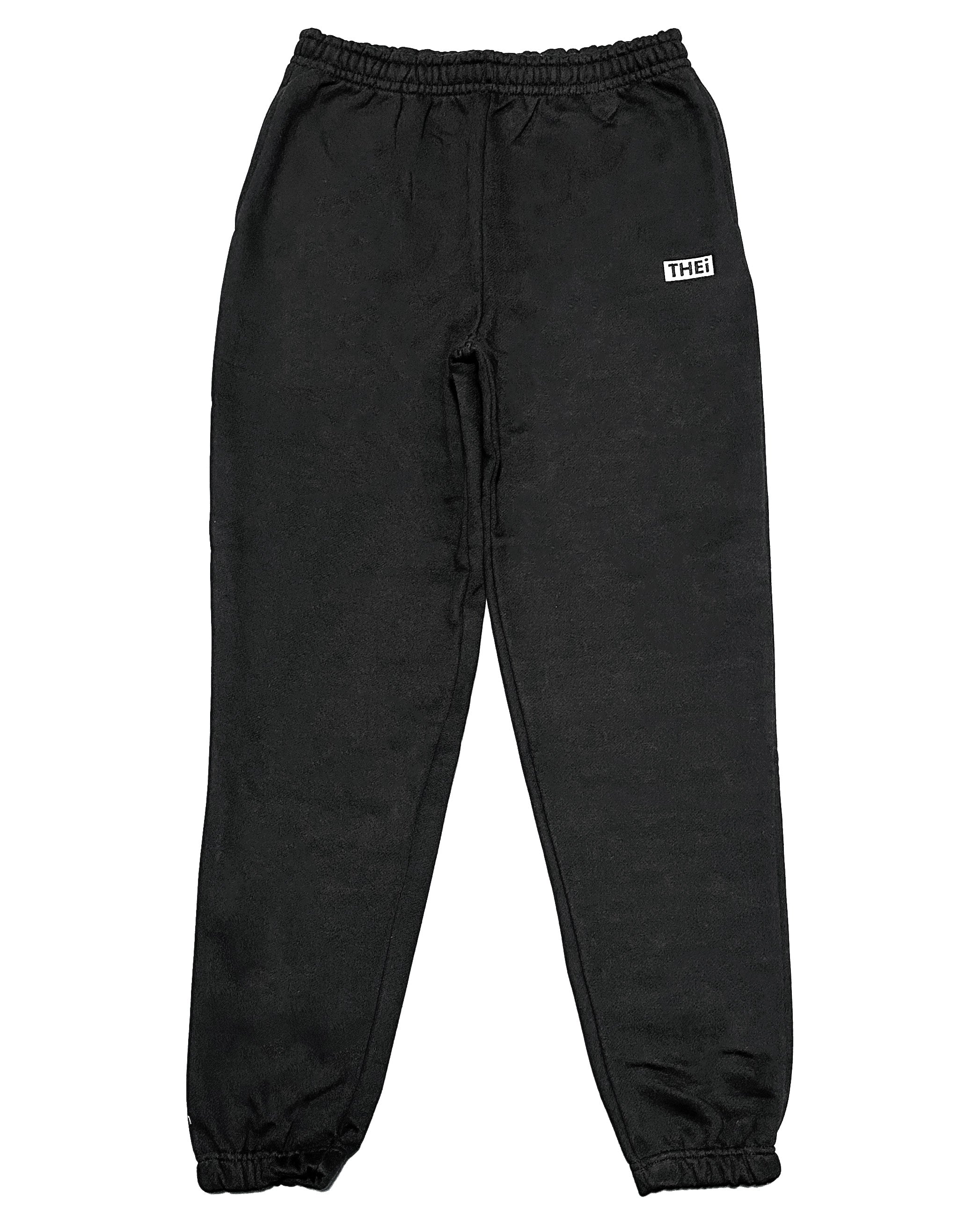 Box One Point HW Sweat Zip Hoodie & Pants Setup - Black