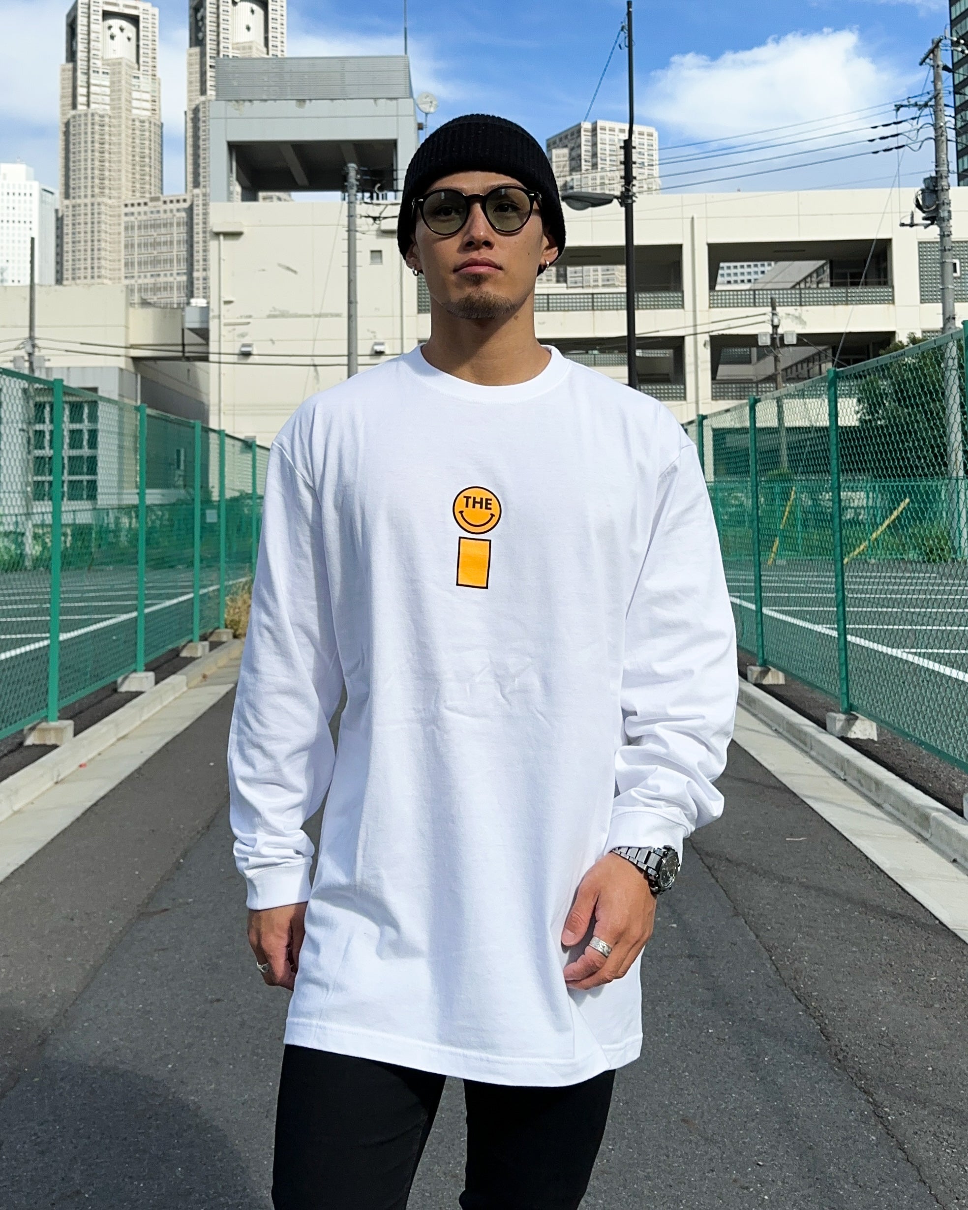 Smiley L/S Tee - White
