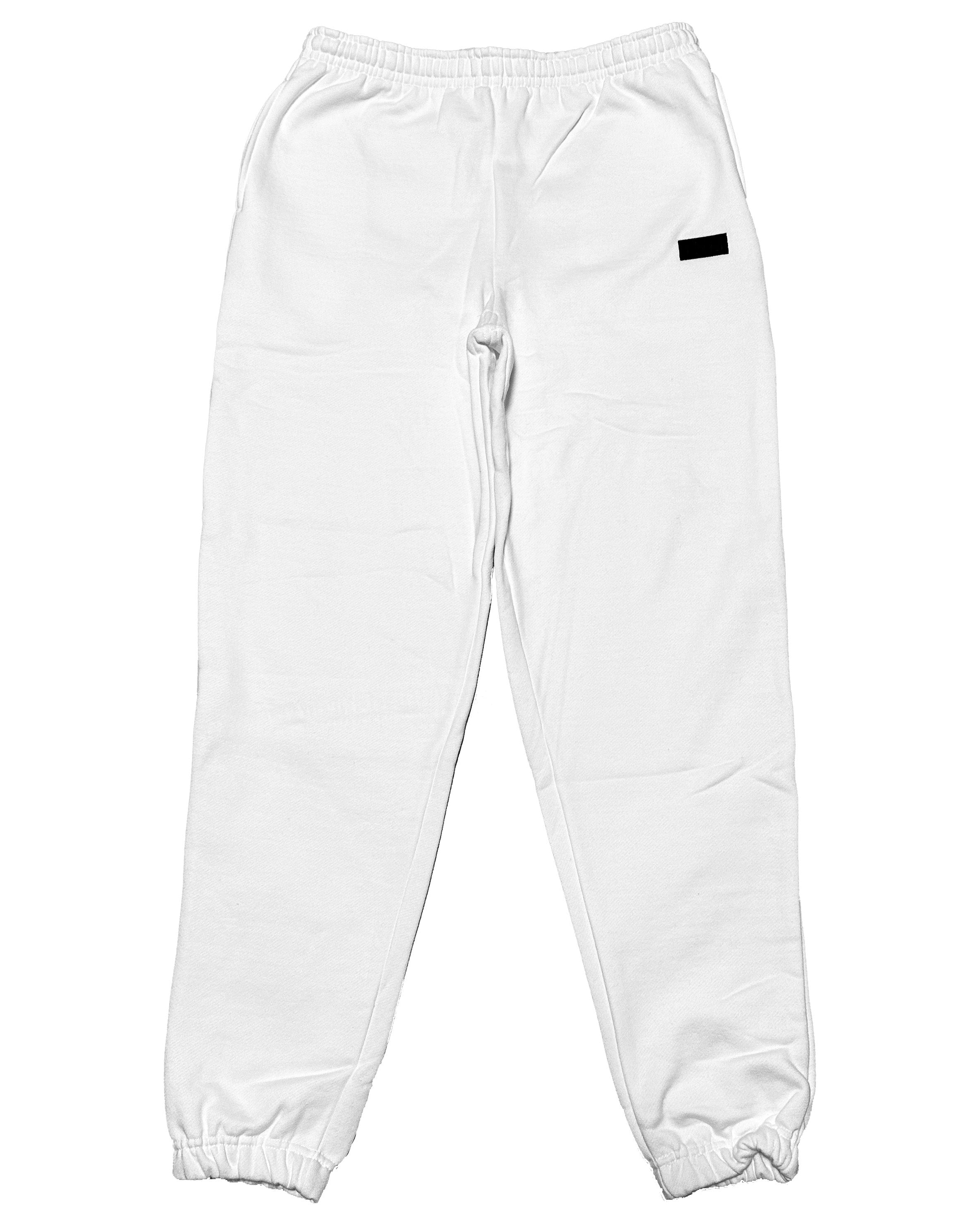 Box-Type2 One Point HW Sweat Pants - White