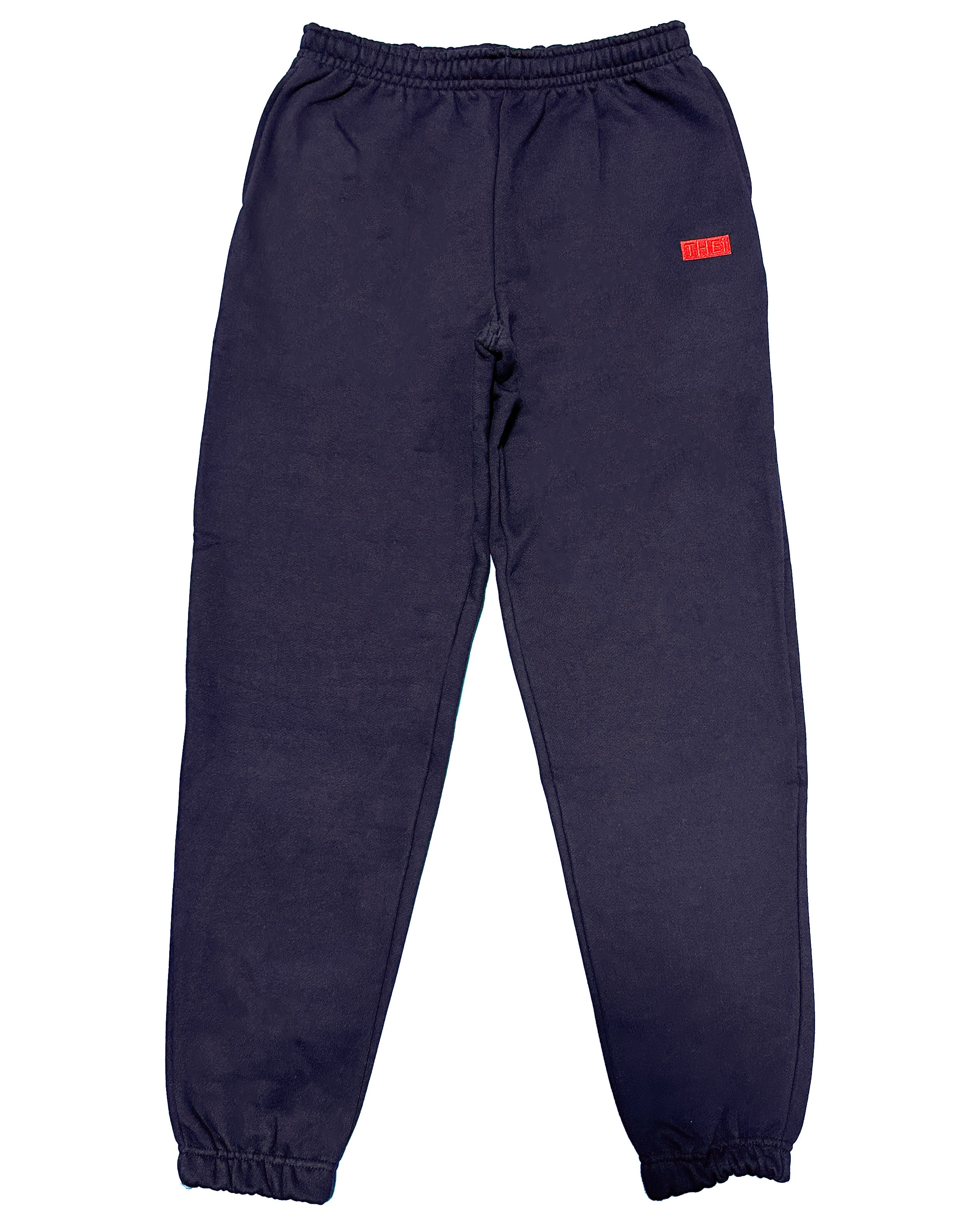 Box-Type2 One Point HW Sweat Pants - Navy