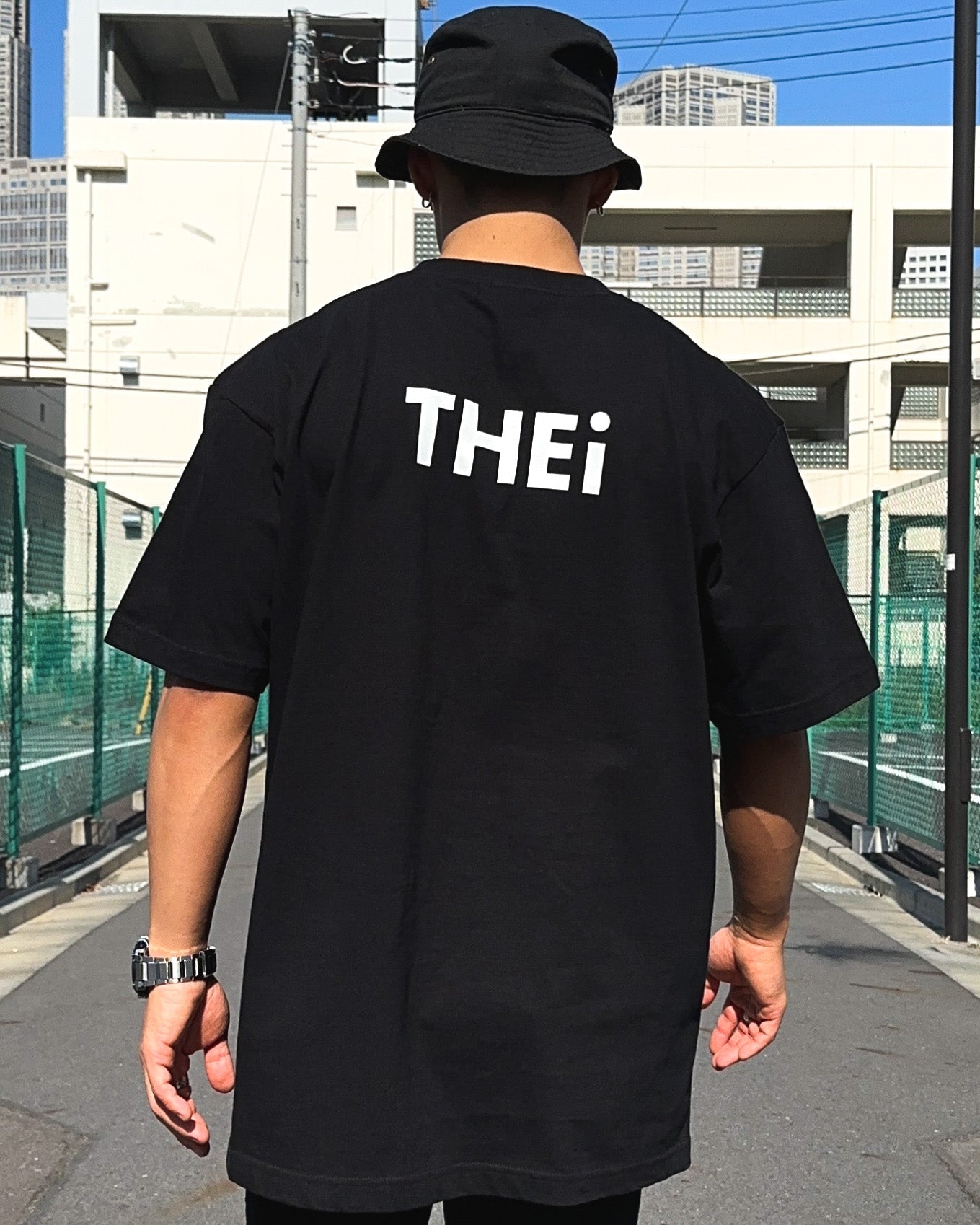 Basic Back Print Tee - Black