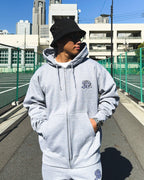 Arabic-Type2 HW Sweat Zip Hoodie - Gray
