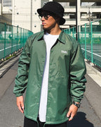 Basic One Point Nylon Coach JKT - Forest Green