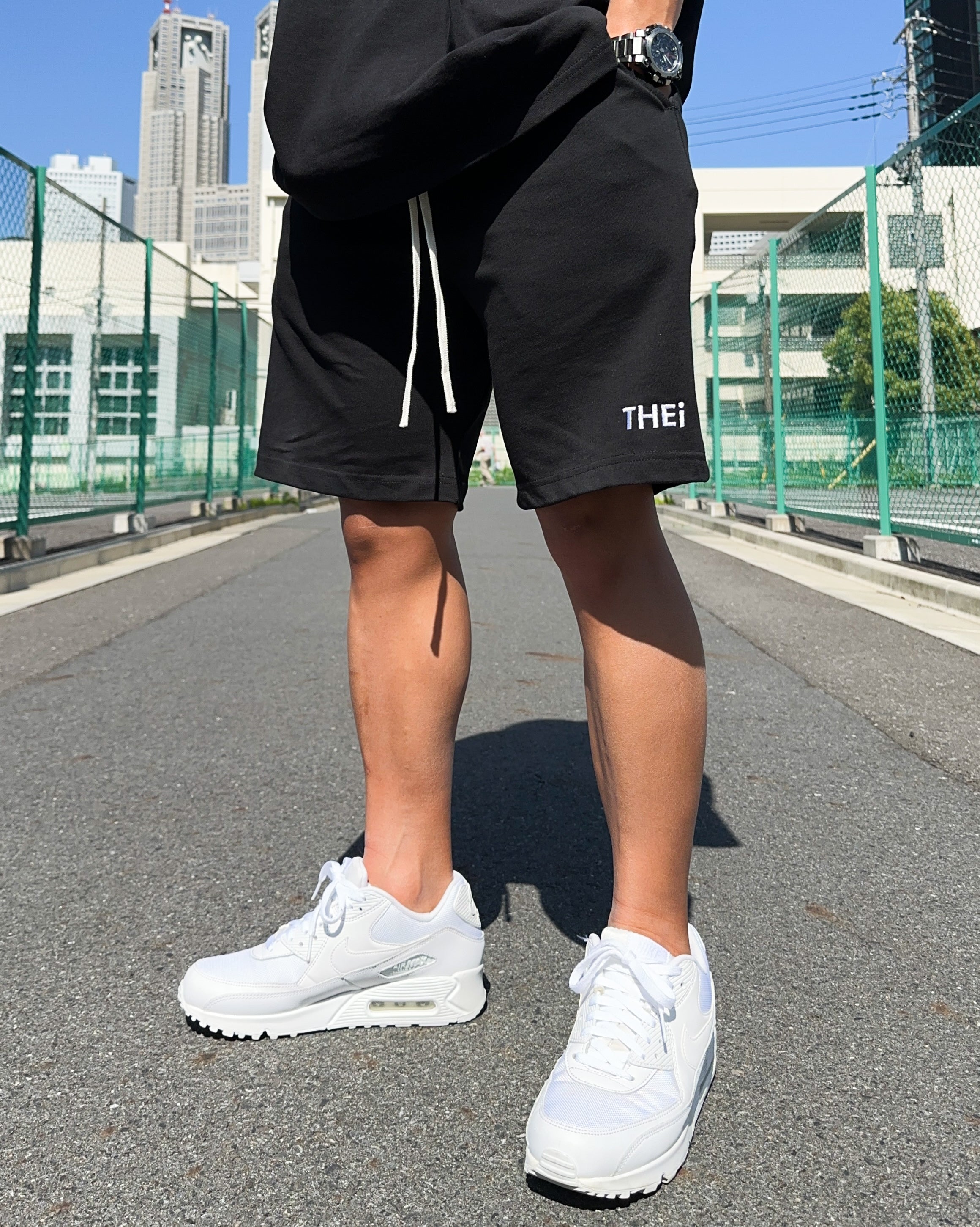 Basic One Point HW Tee & Shorts Setup - Black