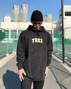 College Sweat Hoodie - Black