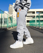 Smiley HW Sweat Pants - Gray