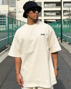 Basic One Point HW Tee & Shorts Setup - Beige