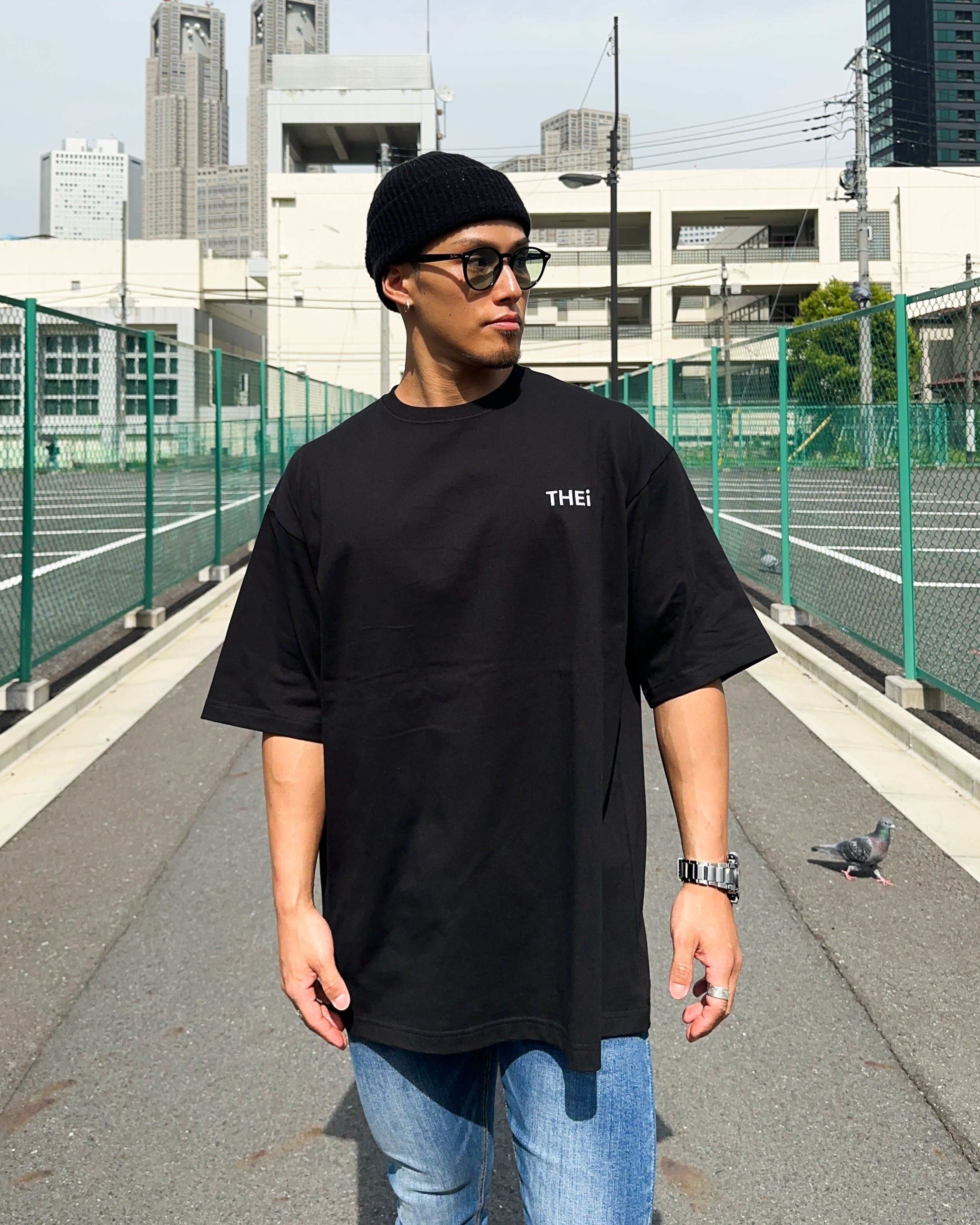 Basic One Point Big Tee - Black