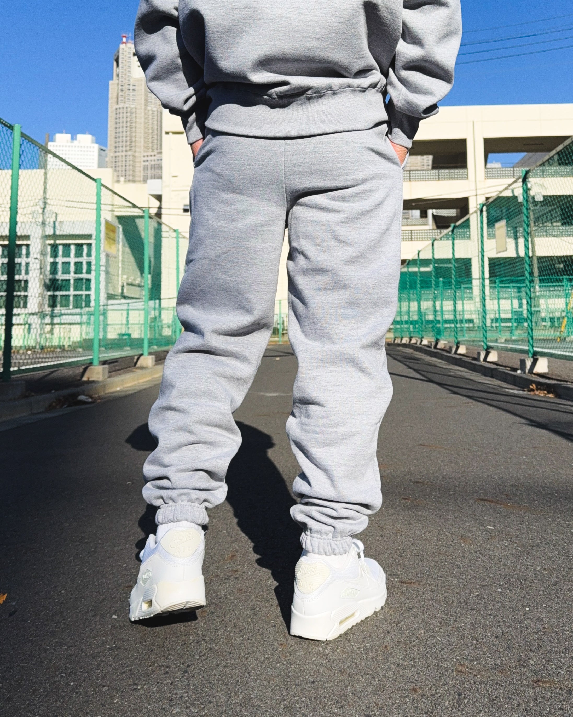 Smiley HW Sweat Pants - Gray